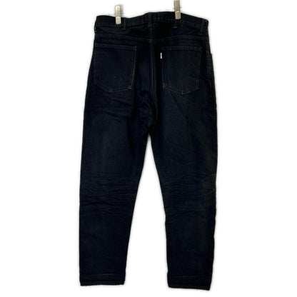New Manual ニューマニュアル #010 ブラック コットン LV SUPER SLIM JEANS BK ONE-WASHED ボトムス