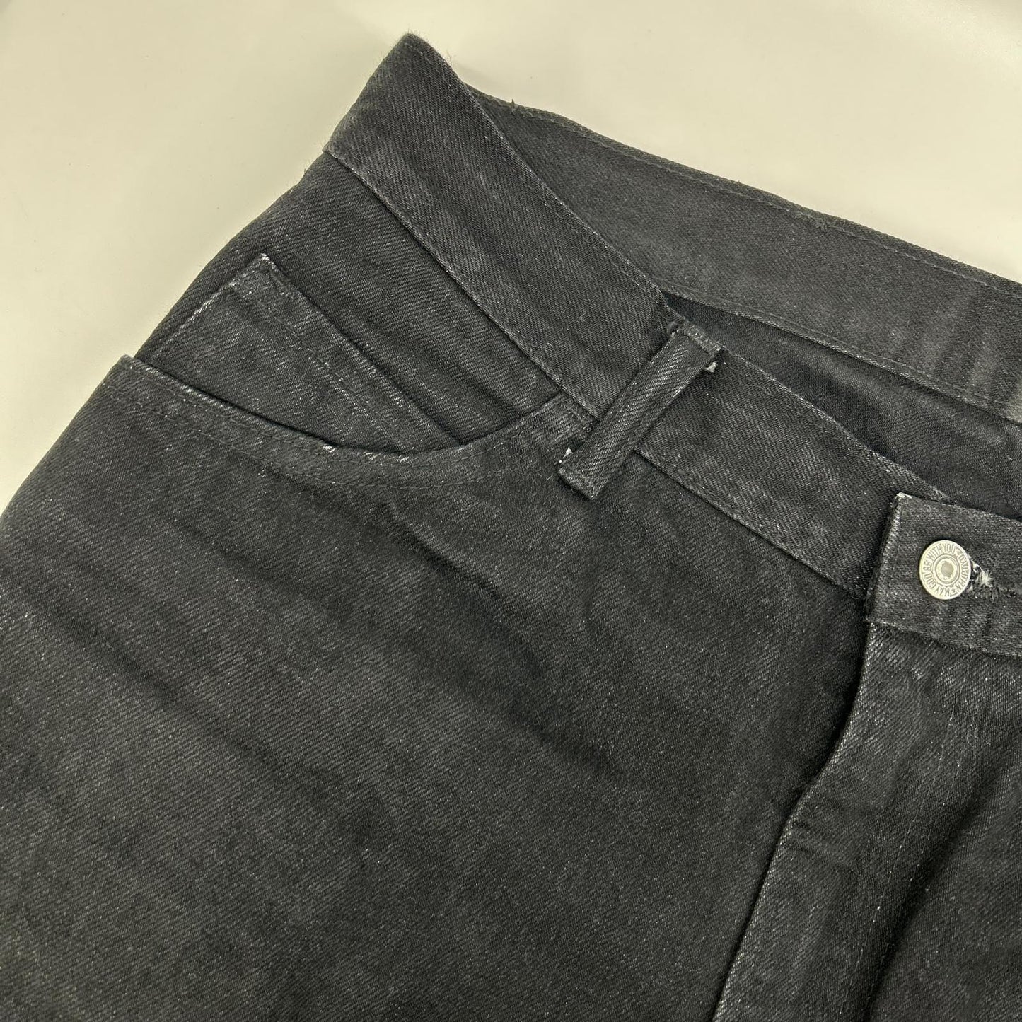 New Manual ニューマニュアル #010 ブラック コットン LV SUPER SLIM JEANS BK ONE-WASHED ボトムス
