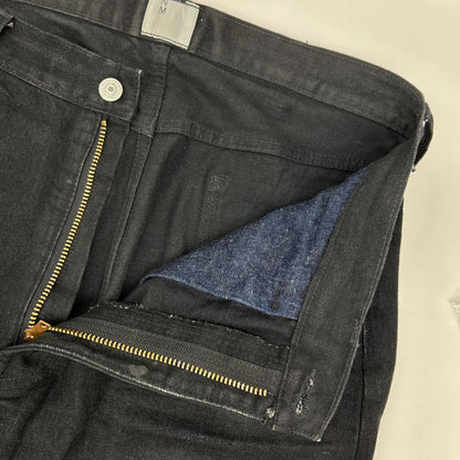 New Manual ニューマニュアル #010 ブラック コットン LV SUPER SLIM JEANS BK ONE-WASHED ボトムス