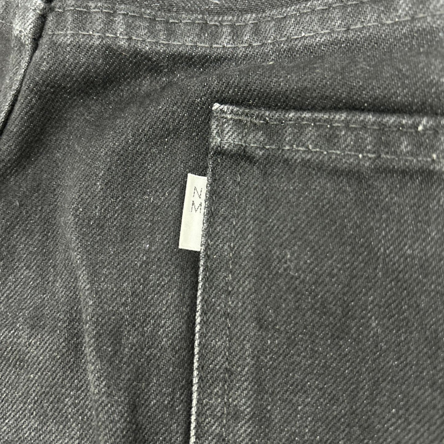 New Manual ニューマニュアル #010 ブラック コットン LV SUPER SLIM JEANS BK ONE-WASHED ボトムス
