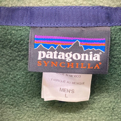 Patagonia 2015 25580 green Mexico-made Lightweight Synchilla Snap-T pullover fleece