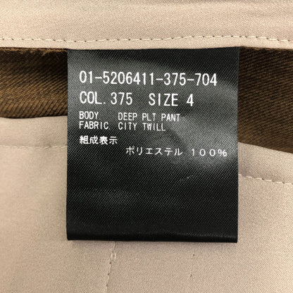 Theory セオリー 25年製 ブラウン シティツイル ディープパンツ ボトムス