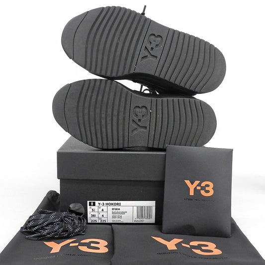 Y-3 ワイスリー HOKORI ハイカットスニーカー シューズ レディース トリプルブラック 22.5cm EF2634 シューズ