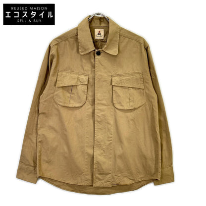 Guy Rover ギローバー 3850GR654L ベージュ 丸襟 ミリタリーシャツジャケット ジャケット