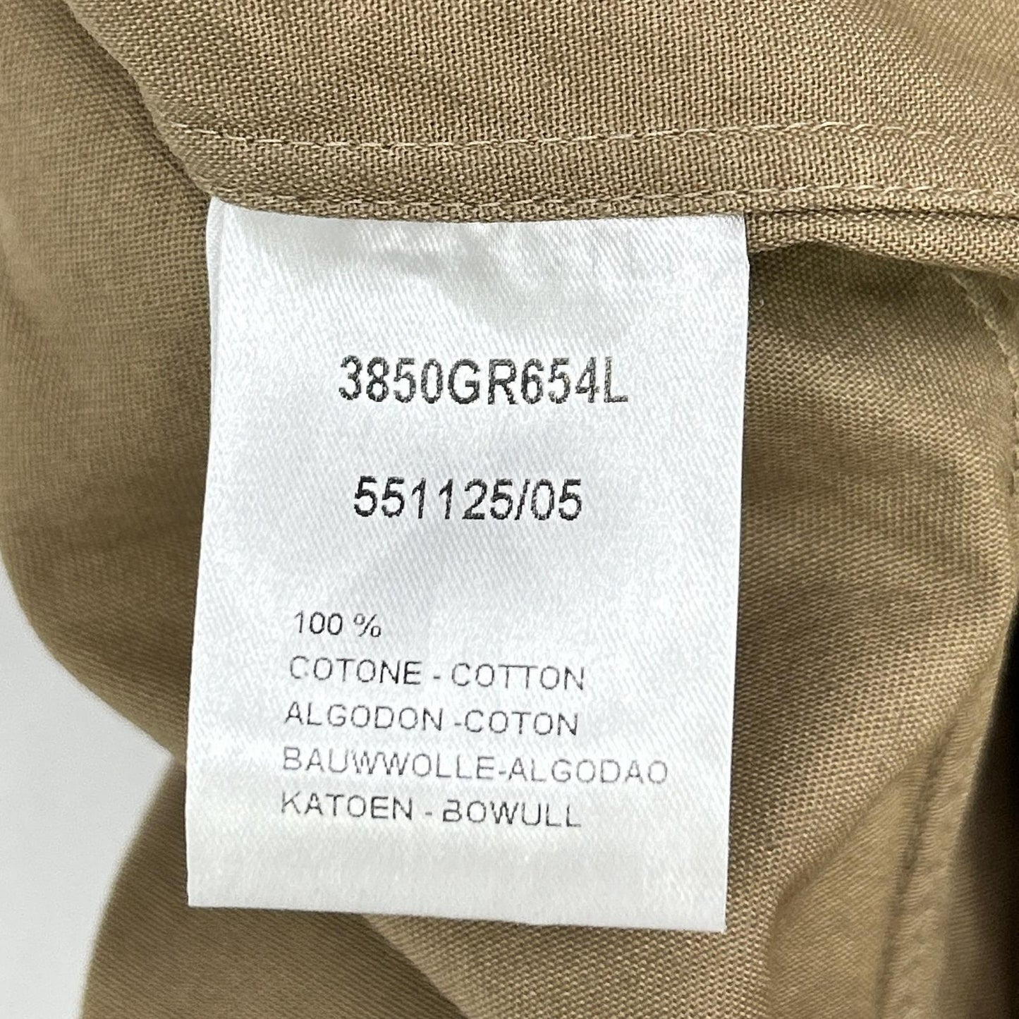 Guy Rover ギローバー 3850GR654L ベージュ 丸襟 ミリタリーシャツジャケット ジャケット