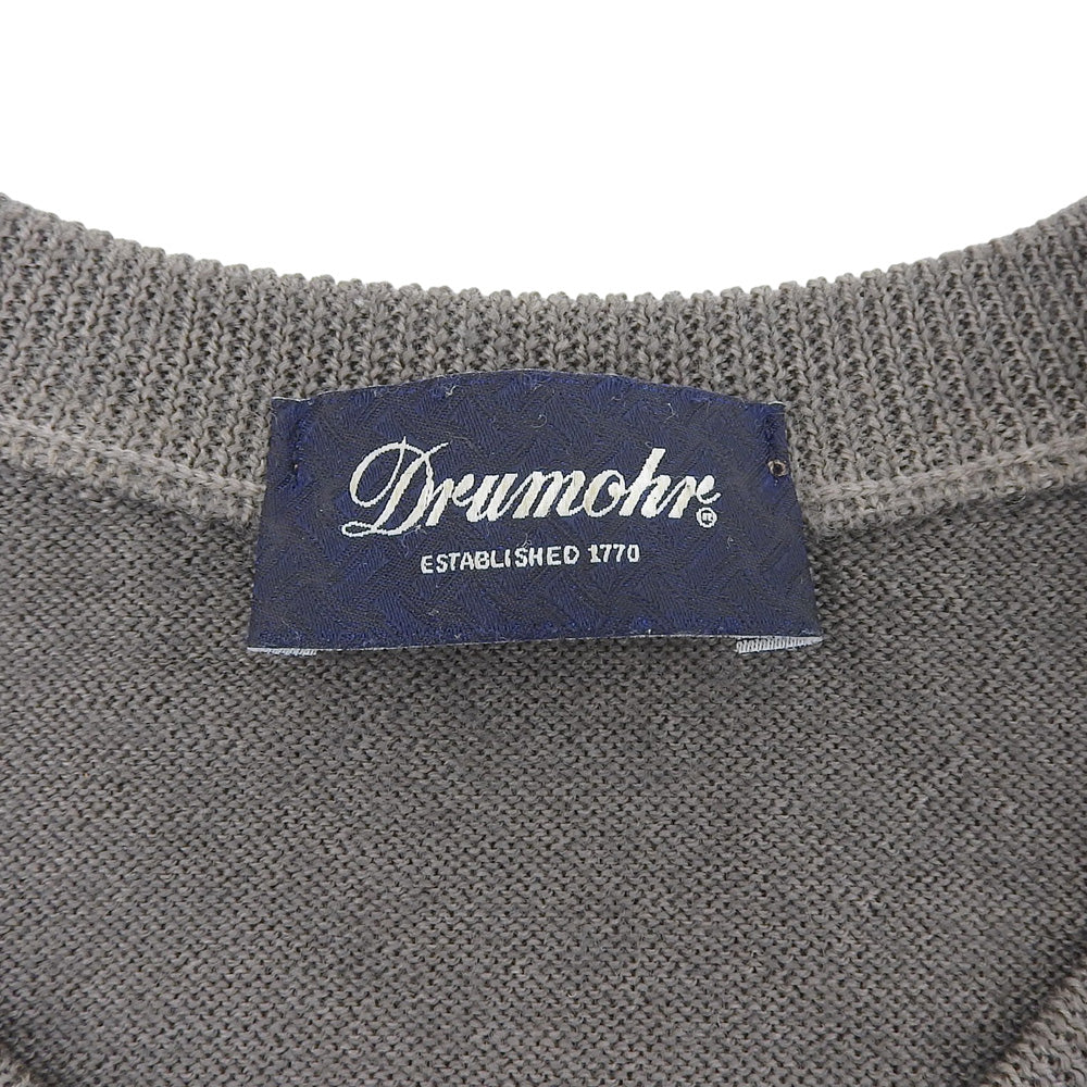 Drumohr ドルモア メリノウール クルーネック プルオーバーニット トップス メンズ ブラウン 48 トップス