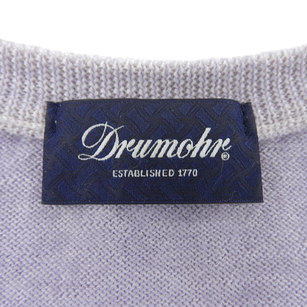 Drumohr ドルモア メリノウール クルーネックプルオーバーニット トップス メンズ ライトブルー 48 トップス