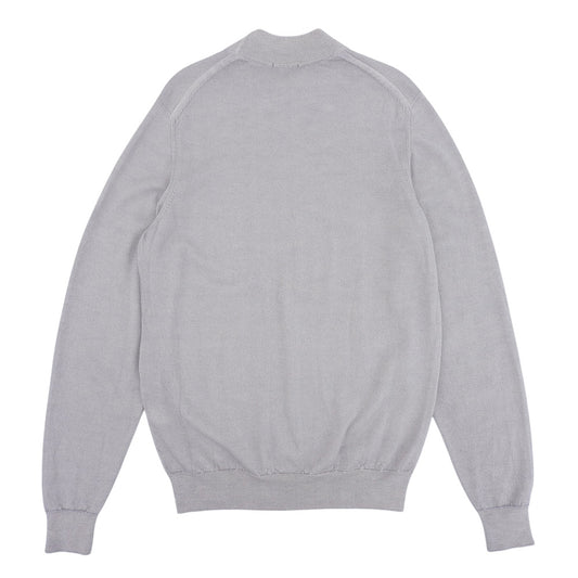 Drumohr Drumohr merino wool high-neck pullover knit top men's light gray 48 top
