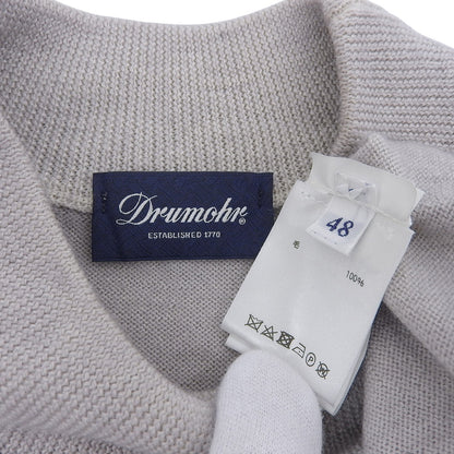 Drumohr ドルモア メリノウール ハイネックプルオーバーニット トップス メンズ ライトグレー 48 トップス