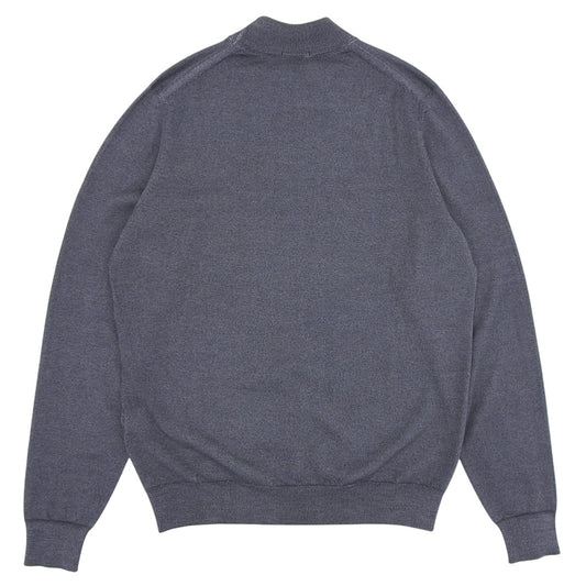 Drumohr Drumohr merino wool high-neck pullover knit top men's gray 48 top