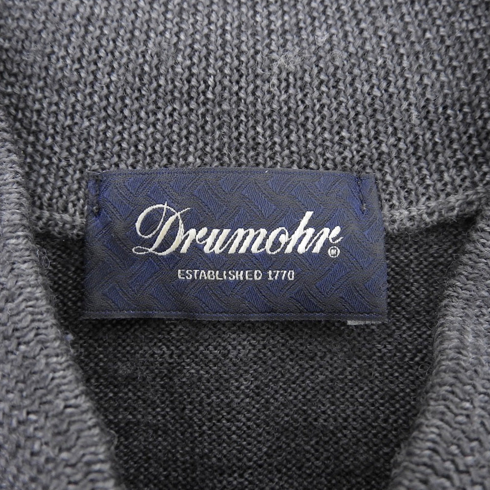 Drumohr ドルモア メリノウール ハイネックプルオーバーニット トップス メンズ グレー 48 トップス