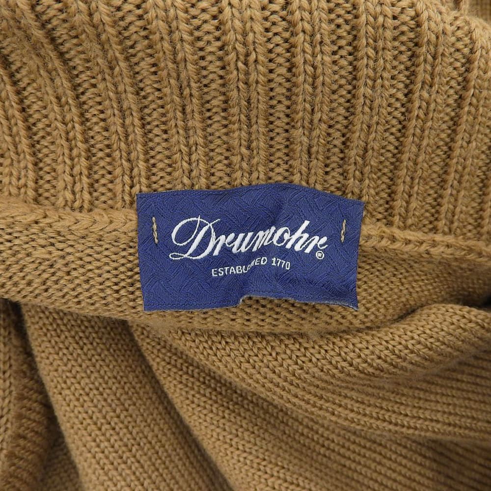 Drumohr ドルモア 美品 メリノウール タートルネックプルオーバーニット トップス メンズ ブラウン 48 トップス
