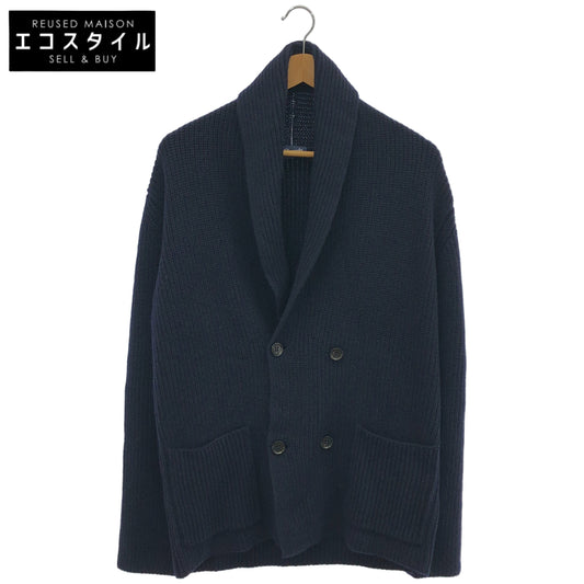 Drumohr ドルモア ネイビー ショールカラー ダブルブレストニットジャケット トップス