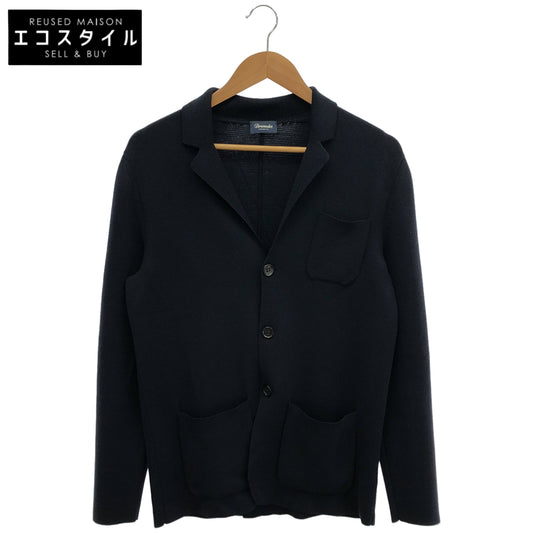 Drumohr Navy Three-Pocket 3B Tailored Jacket Tops