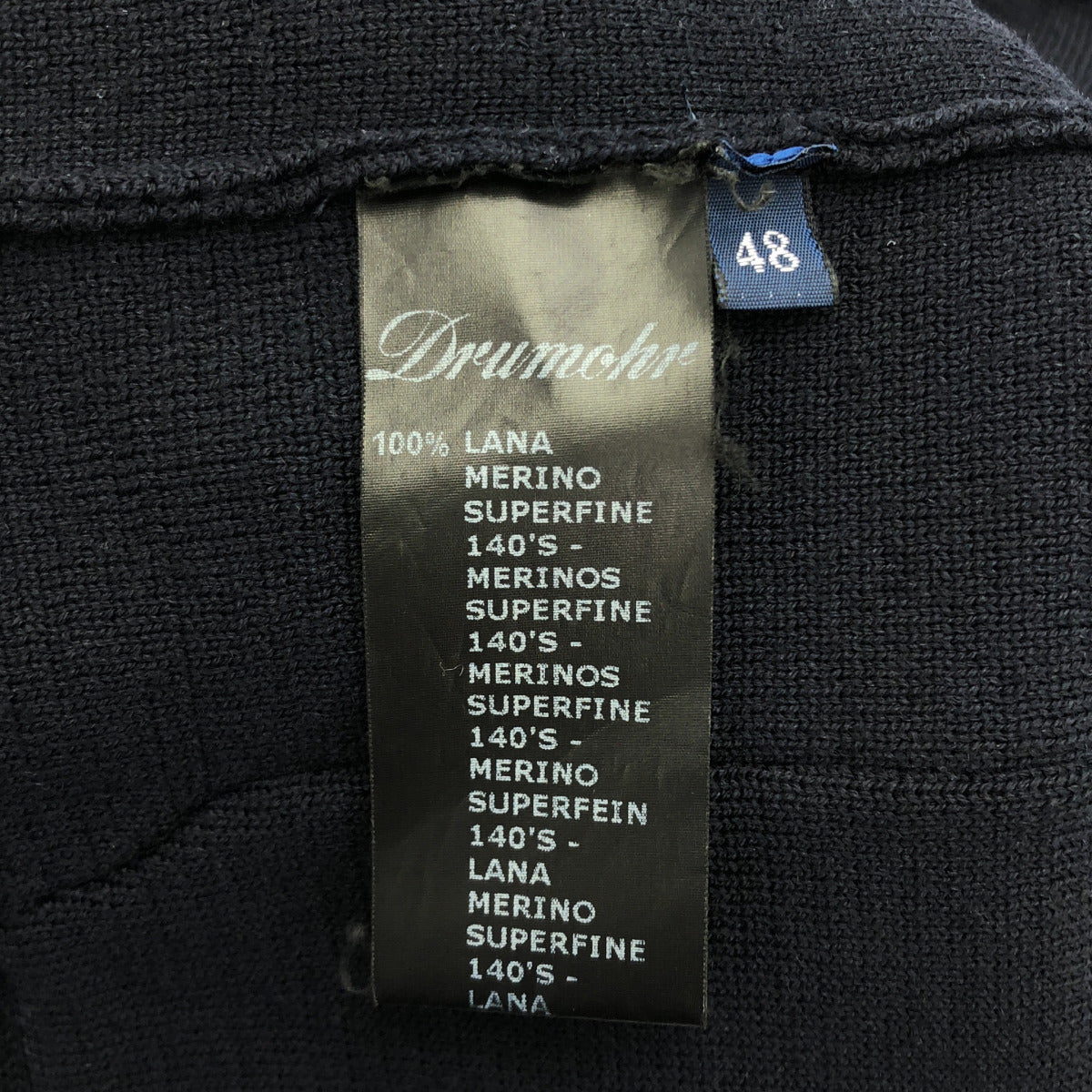 Drumohr Navy Three-Pocket 3B Tailored Jacket Tops