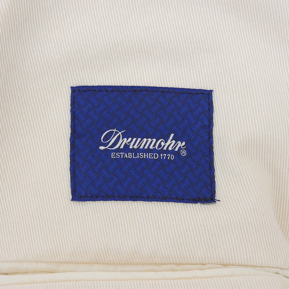 Drumohr ドルモア 3B テーラードジャケット メンズ コットン アイボリー ジャケット