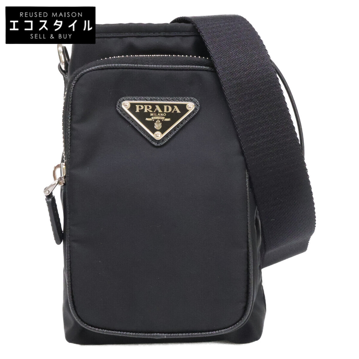 PRADA プラダ 新品同様 2ZH155 Re-Nylon サフィアーノ スマートフォンケース ショルダーバッグ