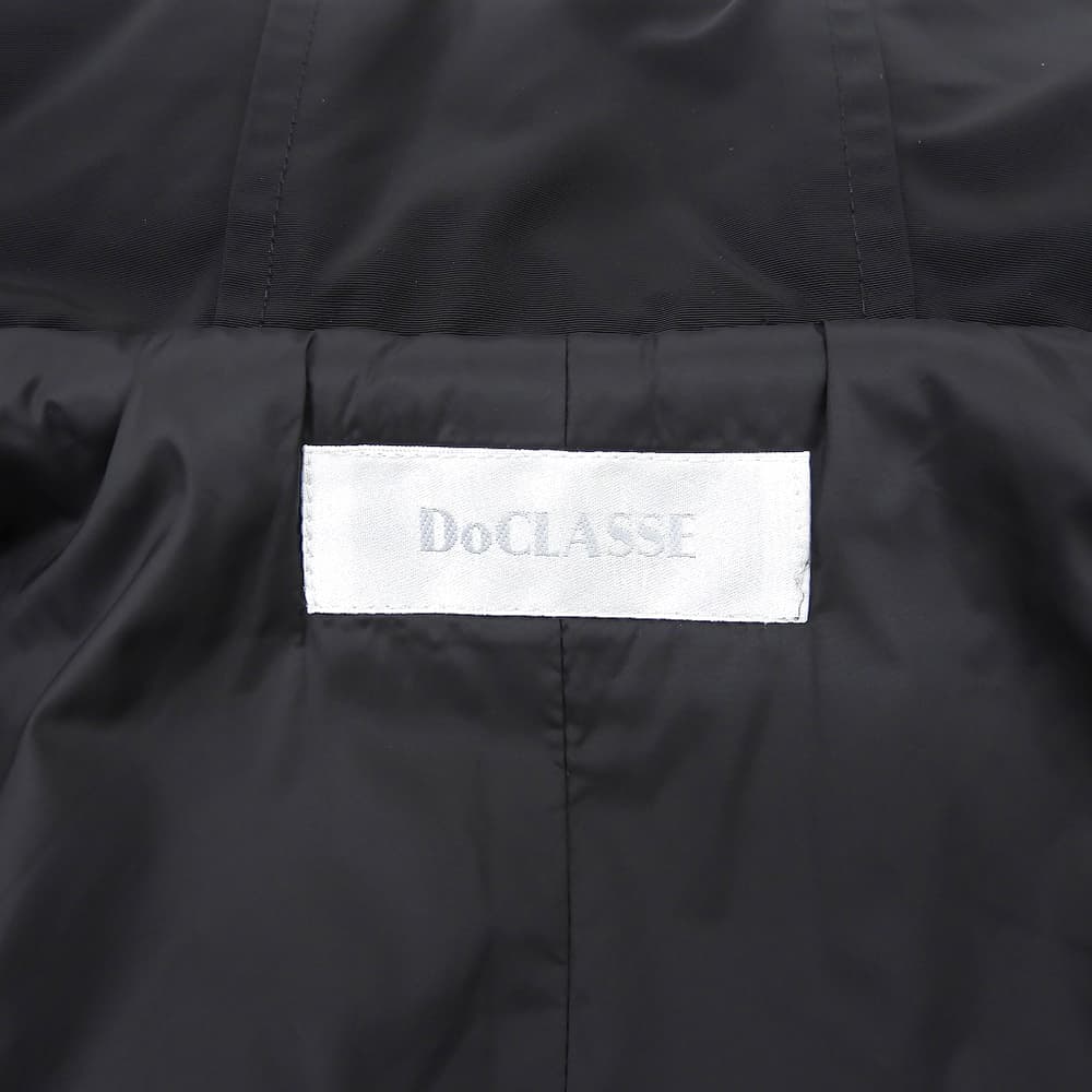 DoCLASSE ドゥクラッセ マジカルサーモ・グログラン 立体フード コート レディース ブラック L コート