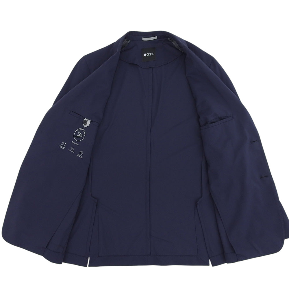 BOSS ボス 【Performance】 ノッチドラペル 2Bシングルジャケット メンズ ネイビー 50 ジャケット