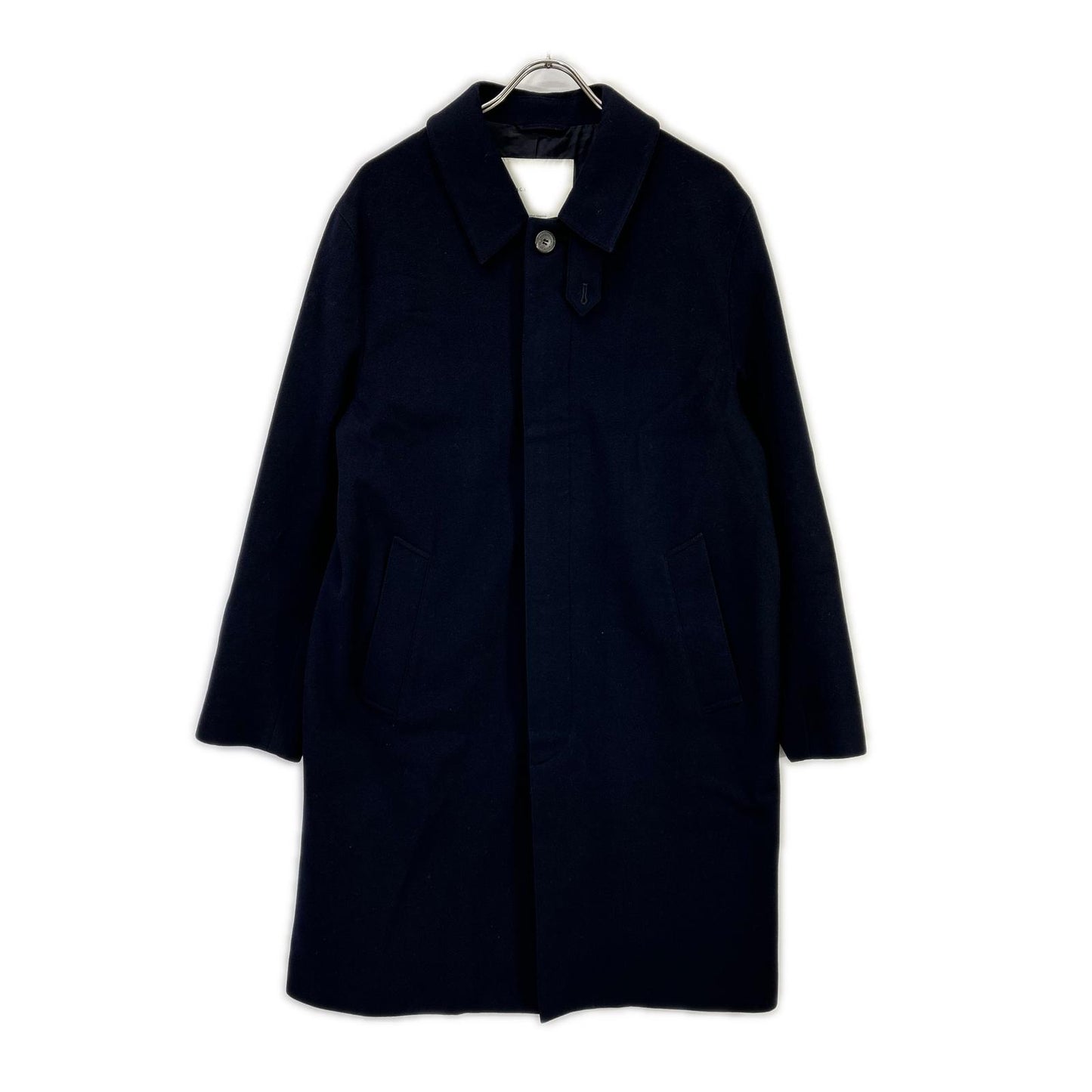 MACKINTOSH マッキントッシュ ネイビー ダンケルド ウールステンカラー比翼コート コート