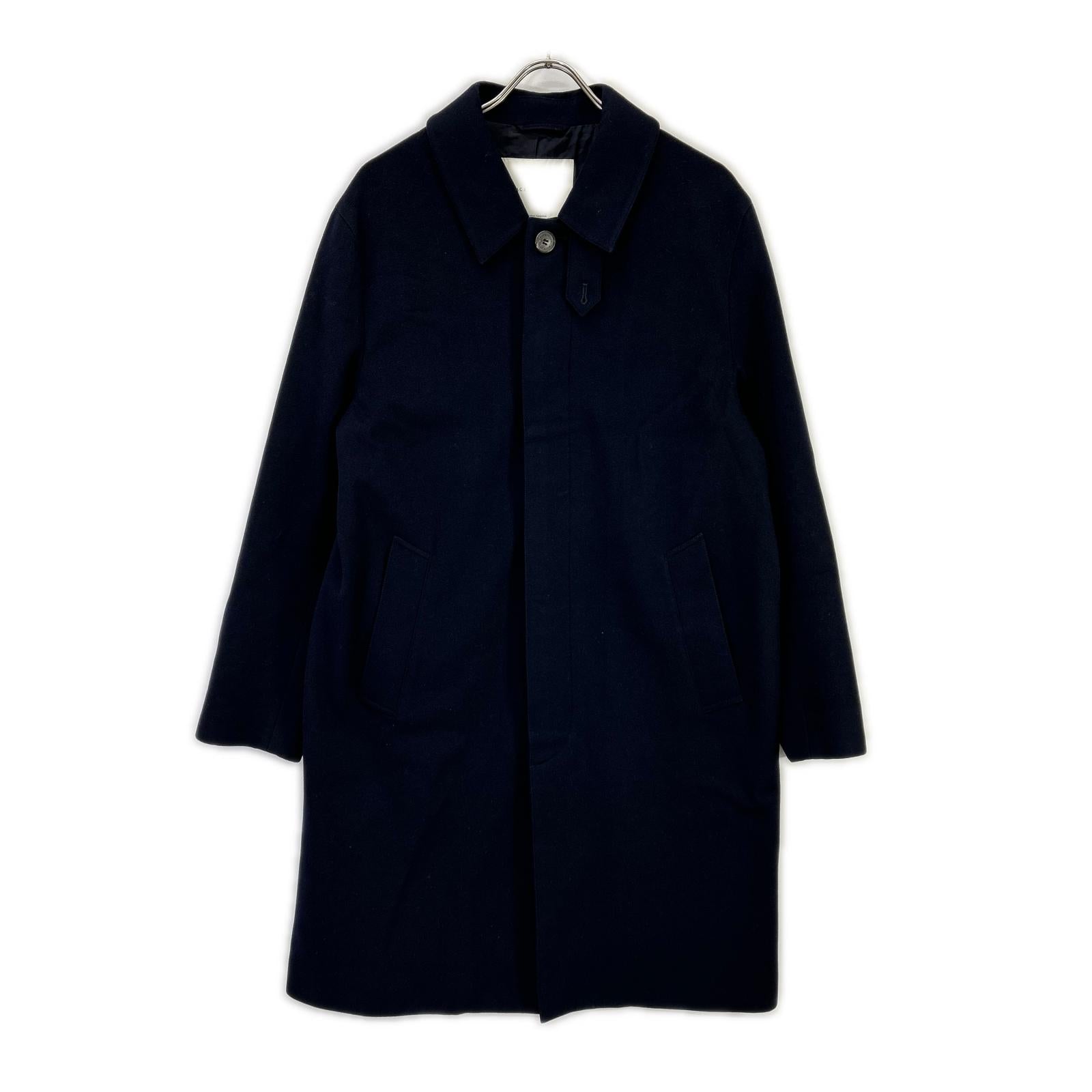MACKINTOSH マッキントッシュ ネイビー ダンケルド ウールステンカラー比翼コート コート