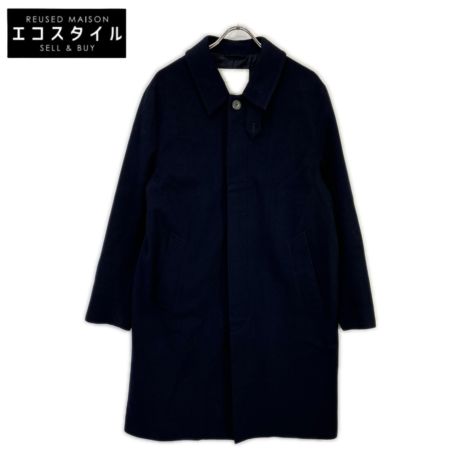 MACKINTOSH マッキントッシュ ネイビー ダンケルド ウールステンカラー比翼コート コート