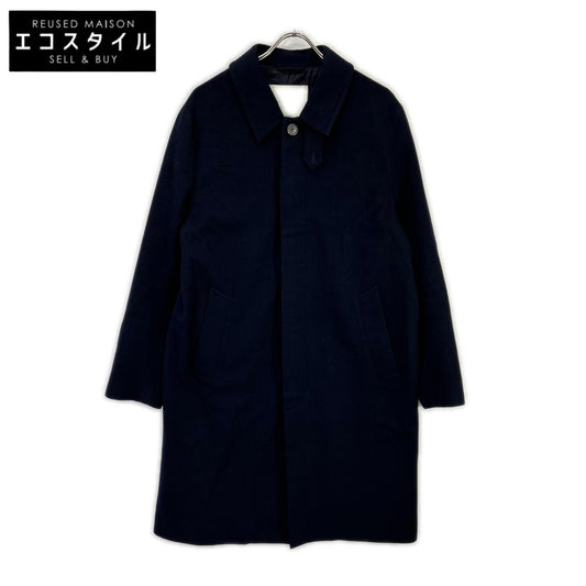 MACKINTOSH マッキントッシュ ネイビー ダンケルド ウールステンカラー比翼コート コート