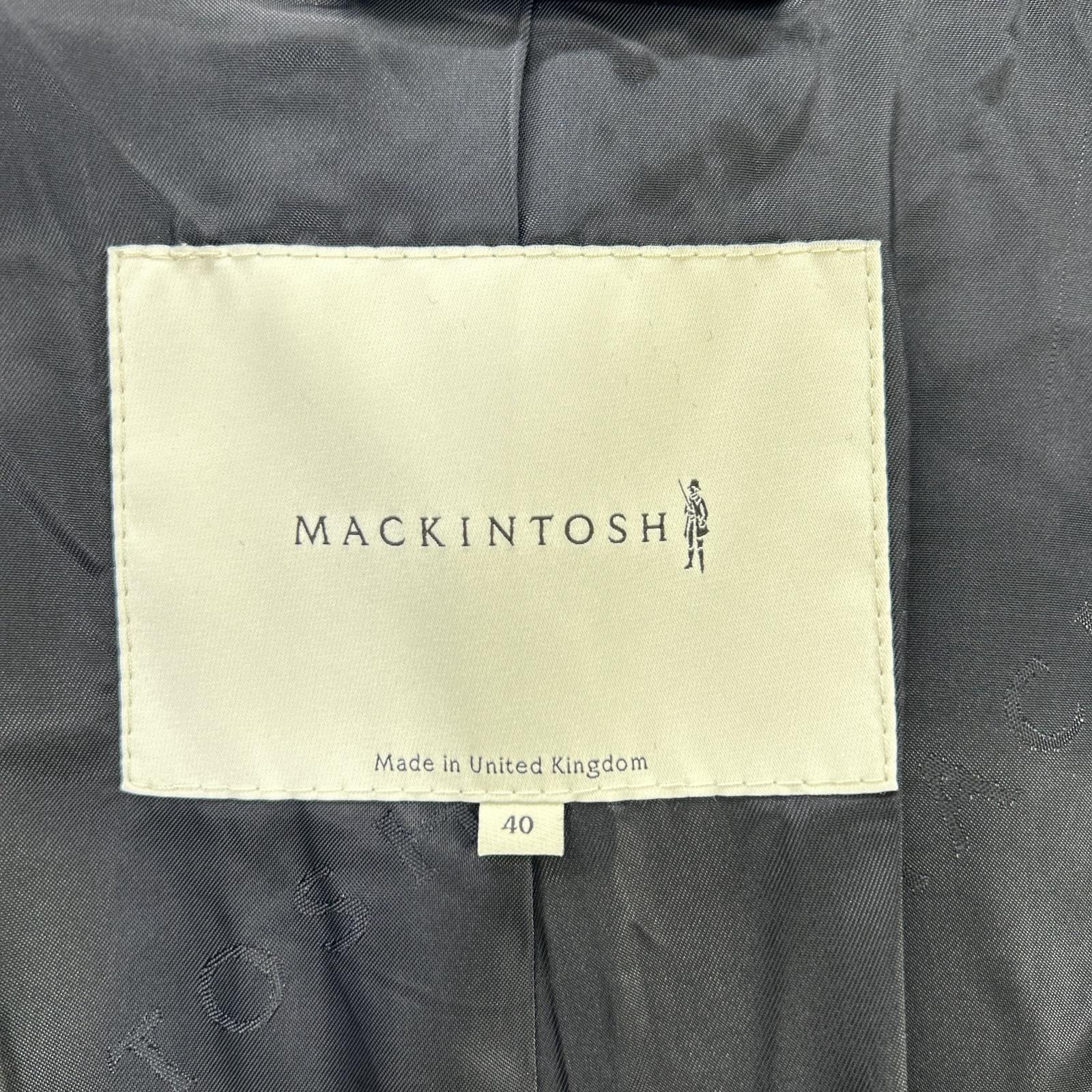 MACKINTOSH マッキントッシュ ネイビー ダンケルド ウールステンカラー比翼コート コート