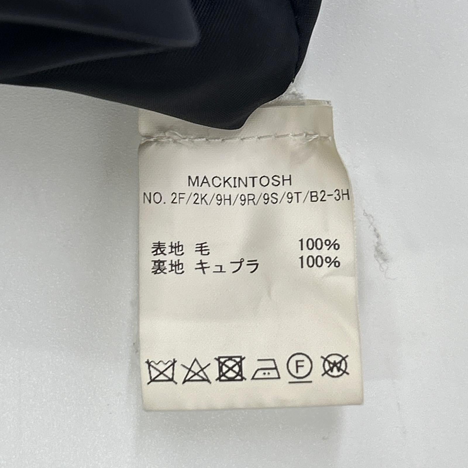 MACKINTOSH マッキントッシュ ネイビー ダンケルド ウールステンカラー比翼コート コート