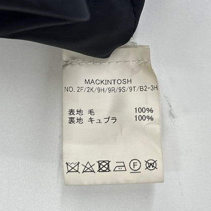 MACKINTOSH マッキントッシュ ネイビー ダンケルド ウールステンカラー比翼コート コート