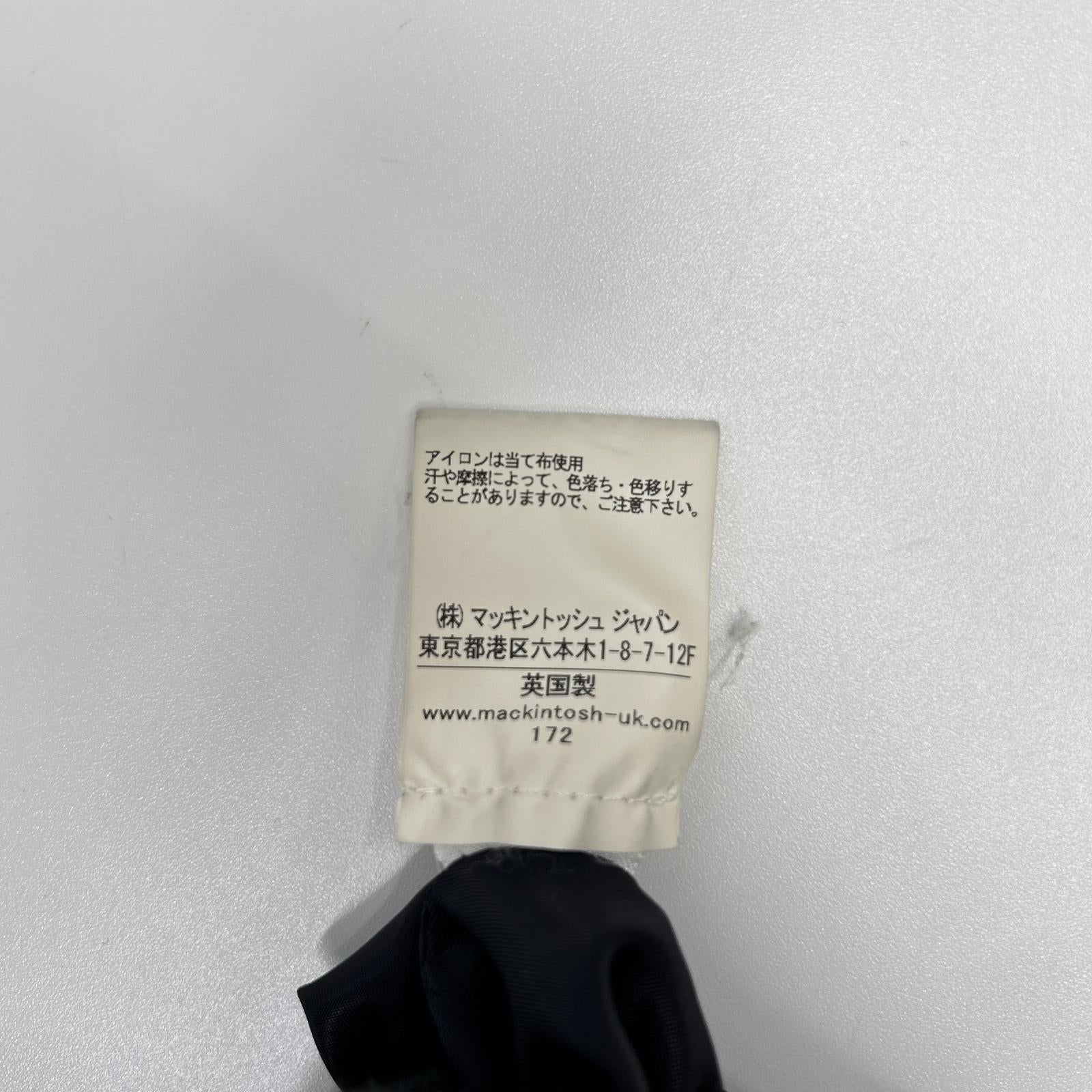 MACKINTOSH マッキントッシュ ネイビー ダンケルド ウールステンカラー比翼コート コート