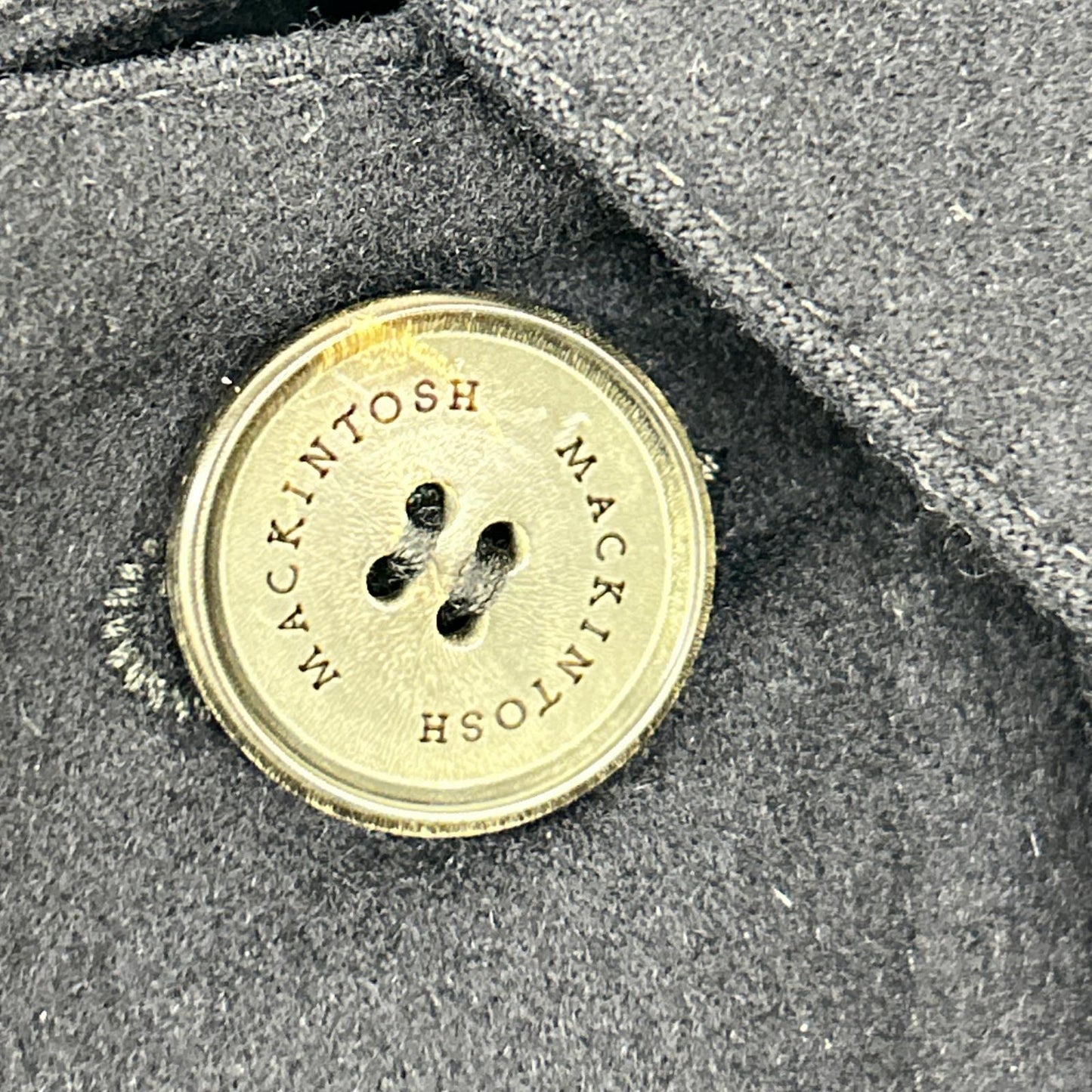 MACKINTOSH マッキントッシュ ネイビー ダンケルド ウールステンカラー比翼コート コート