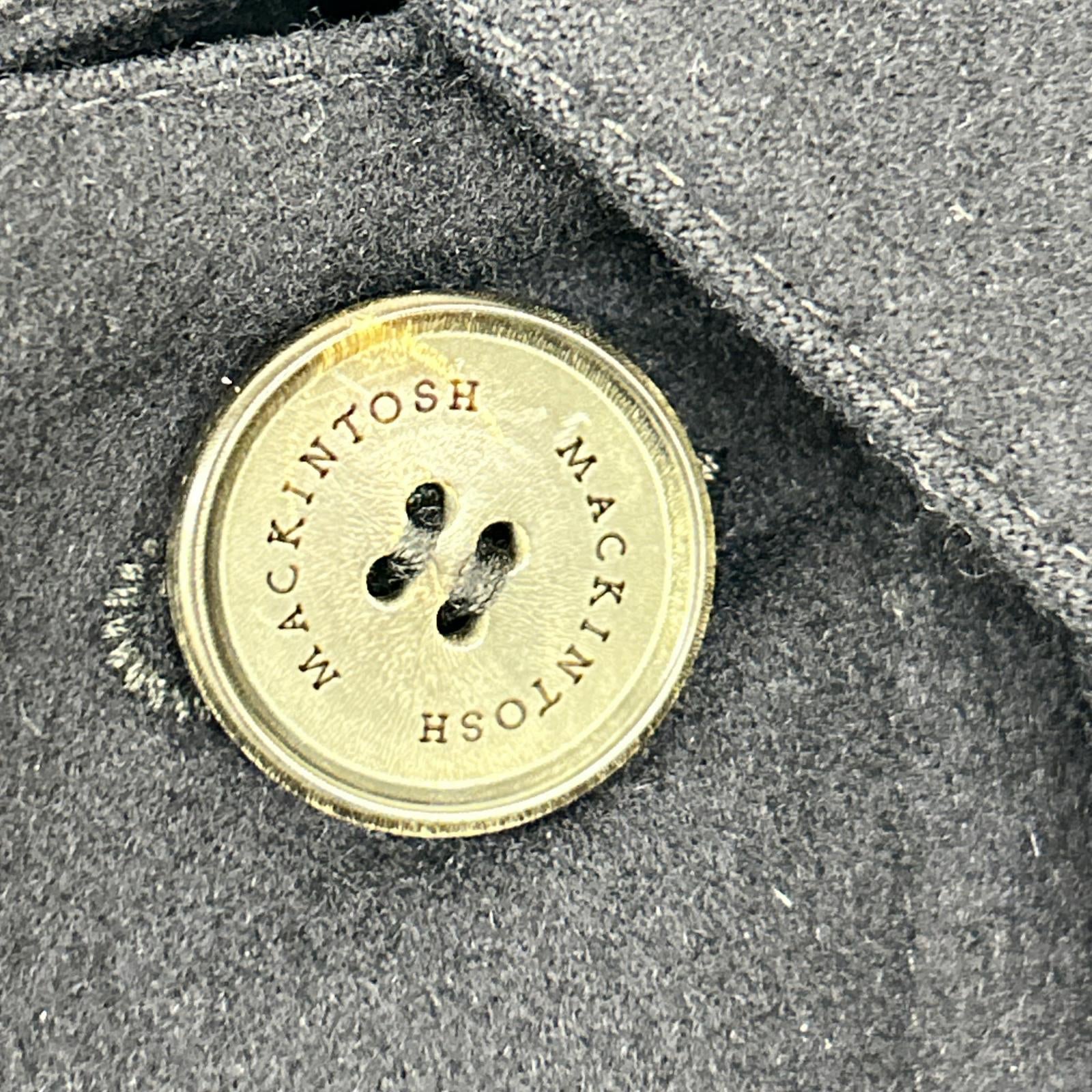 MACKINTOSH マッキントッシュ ネイビー ダンケルド ウールステンカラー比翼コート コート