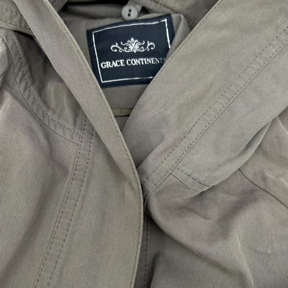 GRACE CONTINENTAL グレースコンチネンタル カーキ レイヤードカットワークコート コート