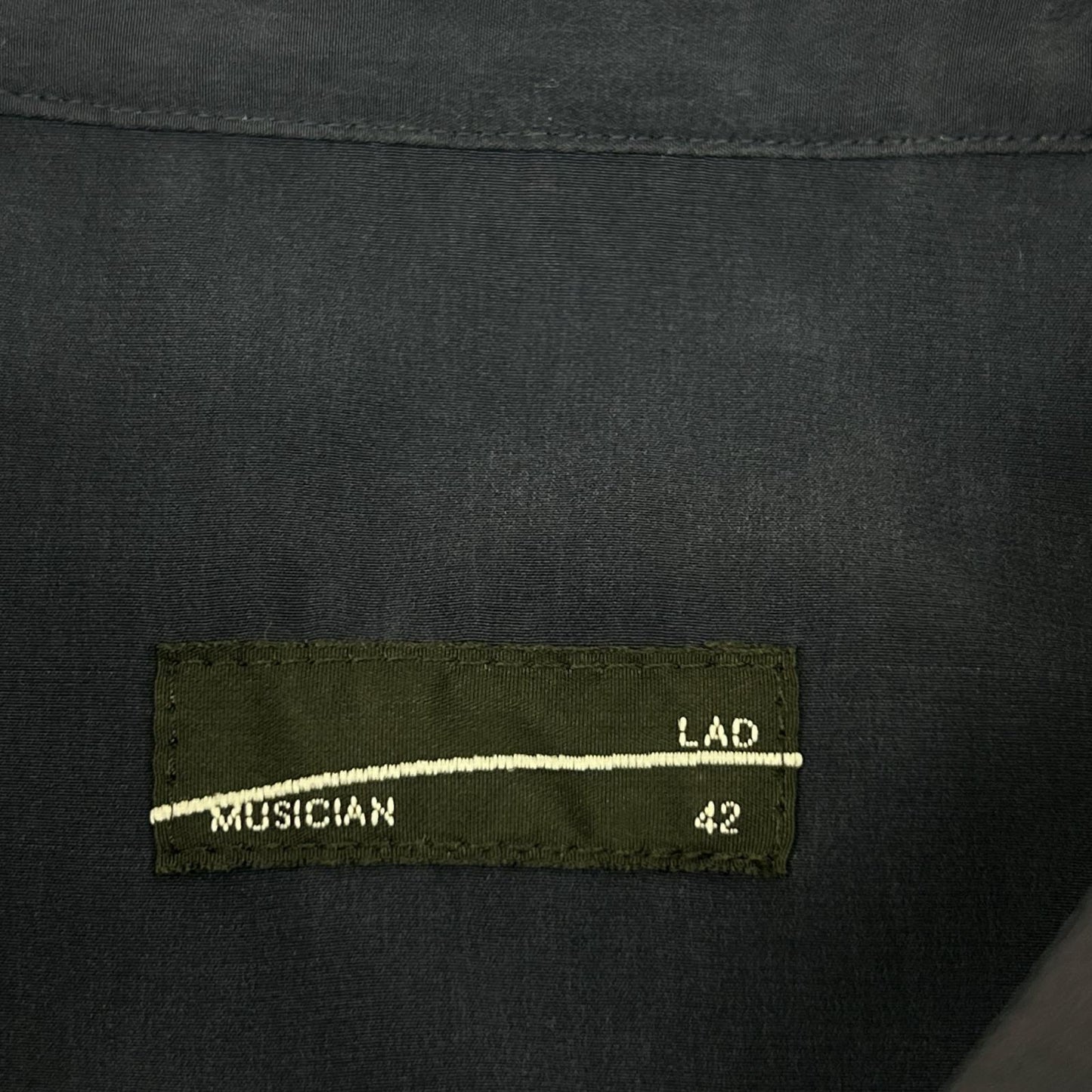LAD MUSICIAN ラッドミュージシャン 22AW 2222-123 ネイビー 西洋絵画 DECHINE BIG SHIRT INKJET MID SUMMER プリントビッグシャツ トップス
