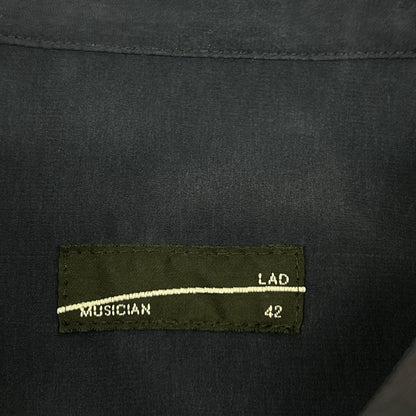 LAD MUSICIAN ラッドミュージシャン 22AW 2222-123 ネイビー 西洋絵画 DECHINE BIG SHIRT INKJET MID SUMMER プリントビッグシャツ トップス