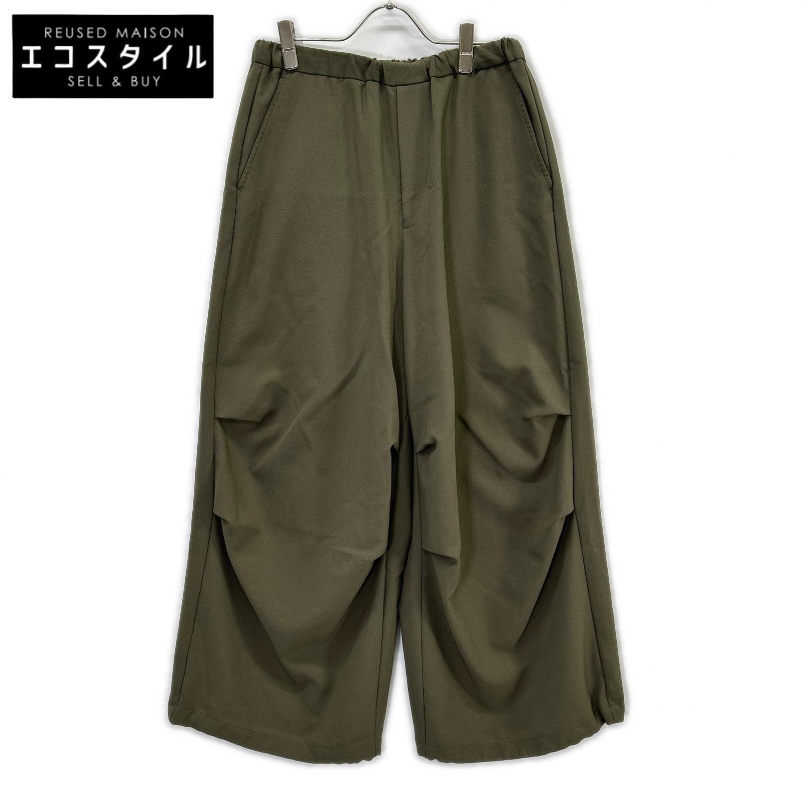 LAD MUSICIAN ラッドミュージシャン 23SS カーキ 2123-508 POLYESTER TROPICAL OVER PANTS/ポリエステル トロピカル オーバーパンツ ボトムス