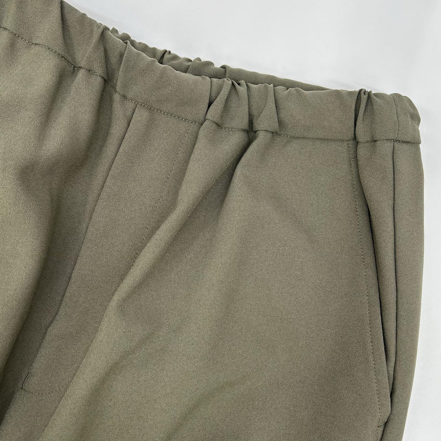 LAD MUSICIAN ラッドミュージシャン 23SS カーキ 2123-508 POLYESTER TROPICAL OVER PANTS/ポリエステル トロピカル オーバーパンツ ボトムス