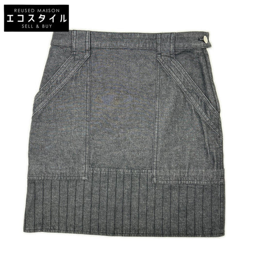 HERMES エルメス 22SS 2E0350DQ インディゴ セリエボタンデニムスカート スカート