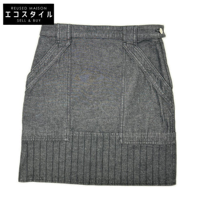 HERMES エルメス 22SS 2E0350DQ インディゴ セリエボタンデニムスカート スカート