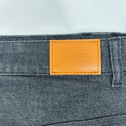 HERMES エルメス 22SS 2E0350DQ インディゴ セリエボタンデニムスカート スカート
