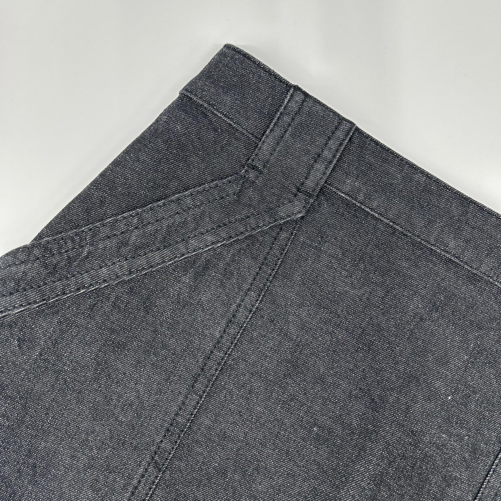 HERMES エルメス 22SS 2E0350DQ インディゴ セリエボタンデニムスカート スカート