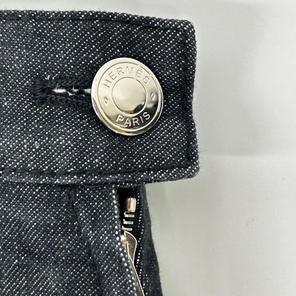 HERMES エルメス 22SS 2E0350DQ インディゴ セリエボタンデニムスカート スカート