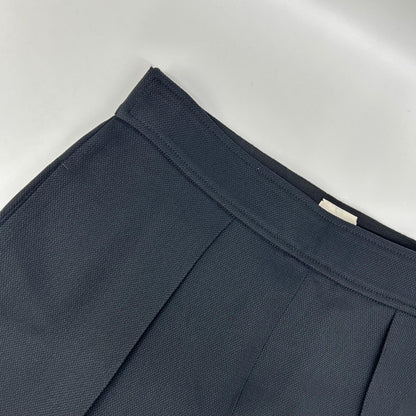 HERMES エルメス 24SS 4H0432DF ブラック レーヨンシルク 1タックワイドパンツ ボトムス