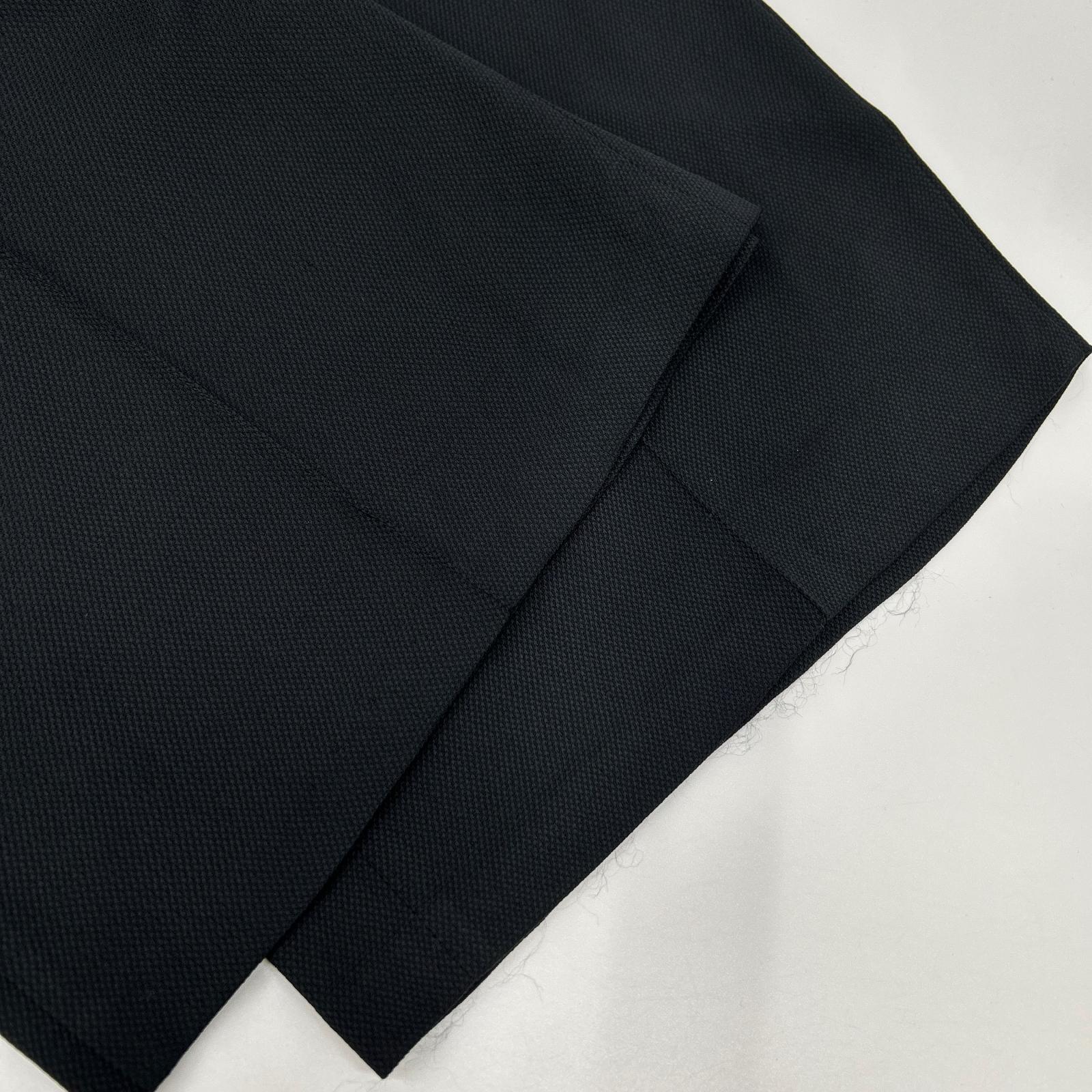 HERMES エルメス 24SS 4H0432DF ブラック レーヨンシルク 1タックワイドパンツ ボトムス