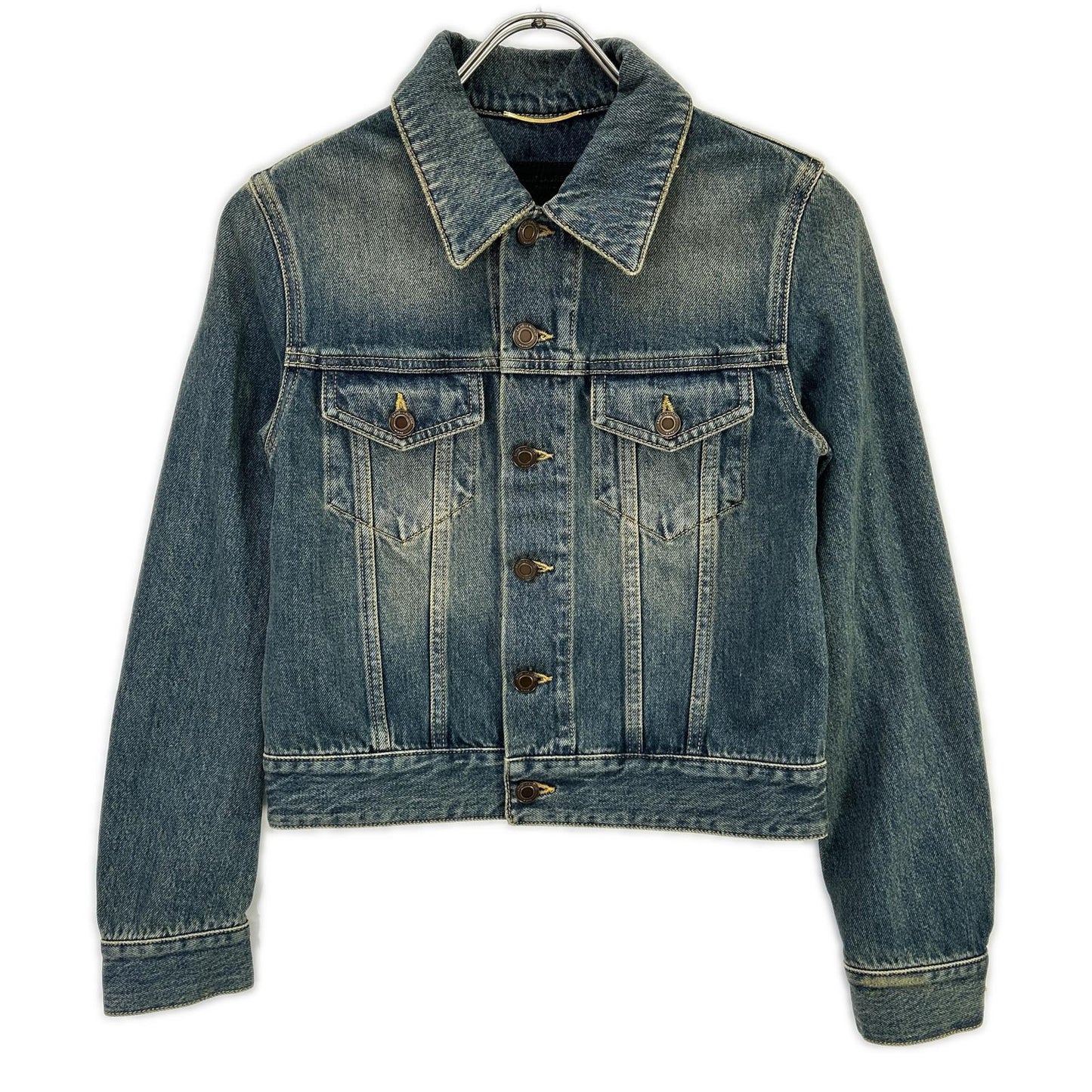 SAINT LAURENT PARIS サンローランパリ 695196 インディゴ デニムトラッカージャケット ジャケット