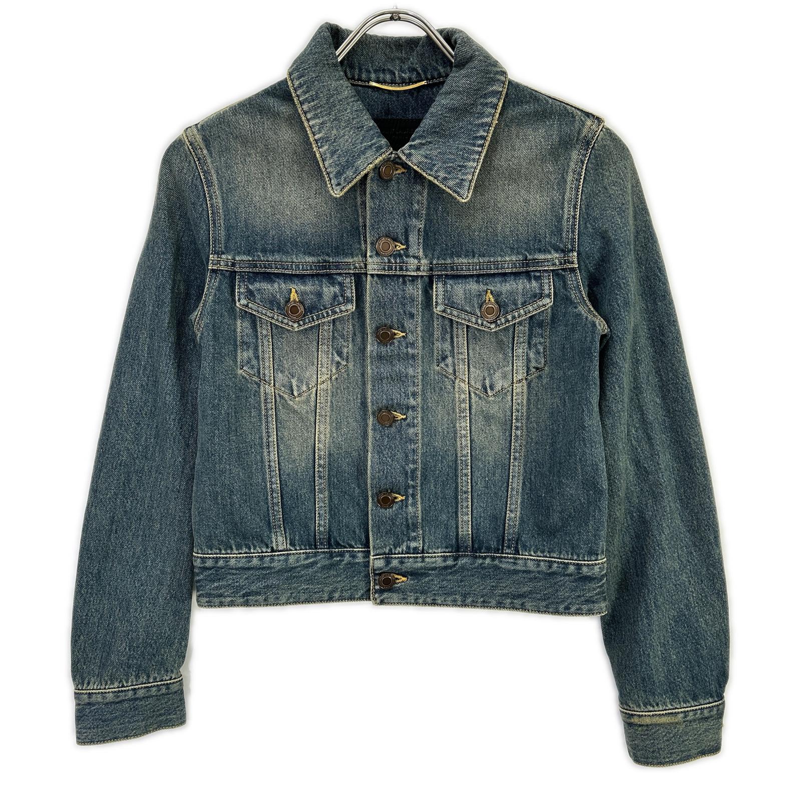 SAINT LAURENT PARIS サンローランパリ 695196 インディゴ デニムトラッカージャケット ジャケット