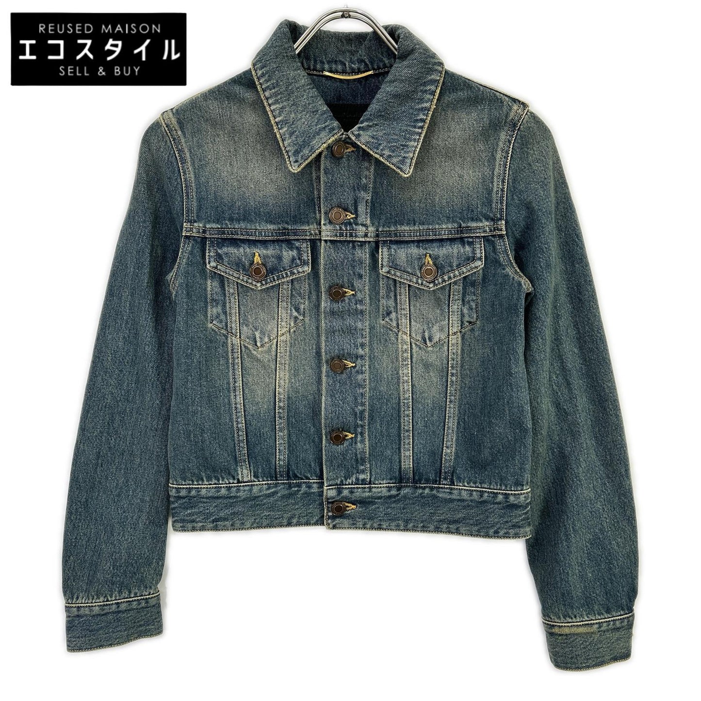 SAINT LAURENT PARIS サンローランパリ 695196 インディゴ デニムトラッカージャケット ジャケット