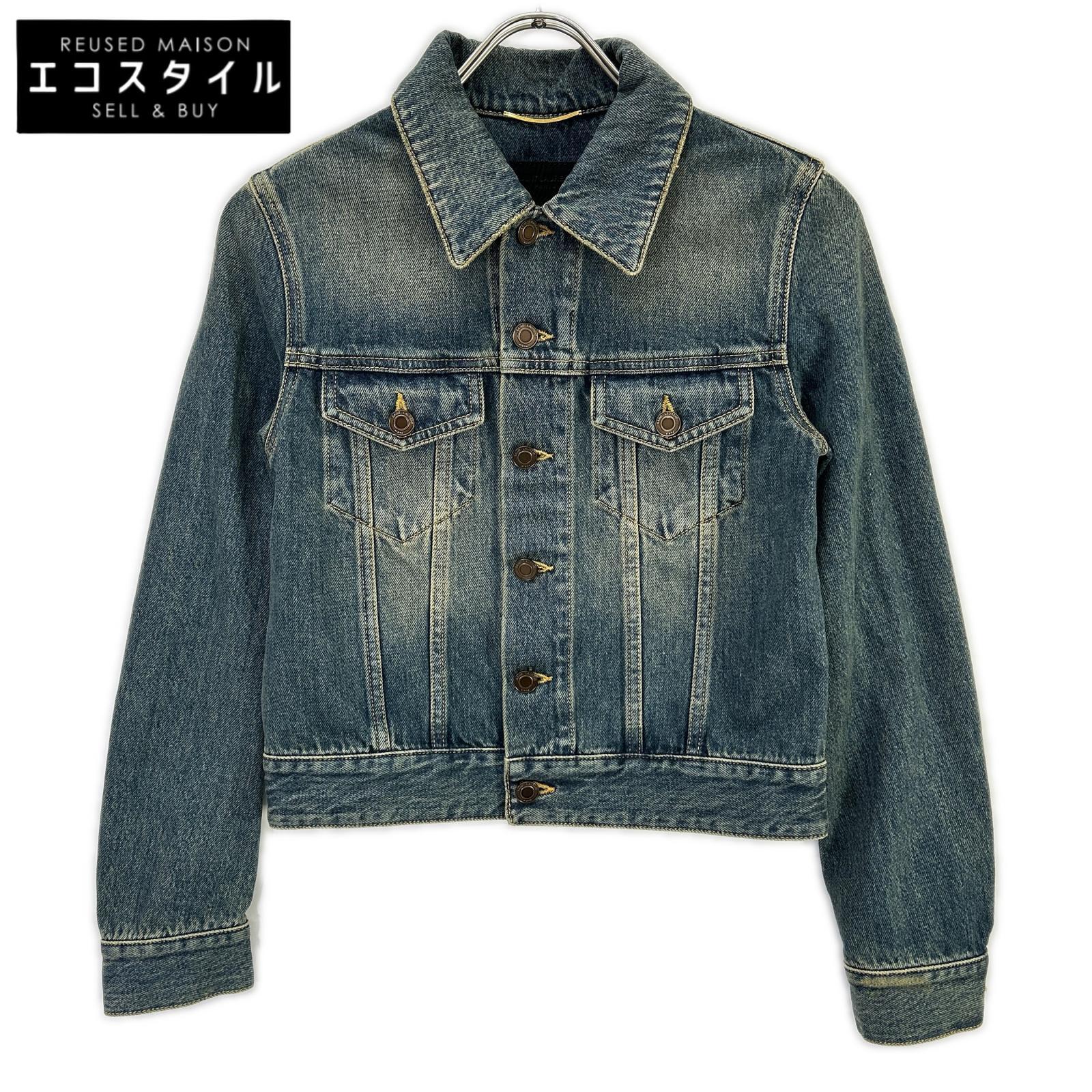 SAINT LAURENT PARIS サンローランパリ 695196 インディゴ デニムトラッカージャケット ジャケット
