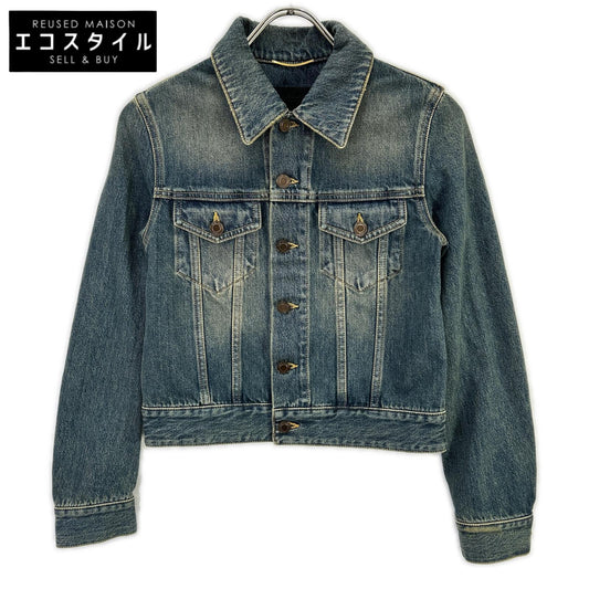 SAINT LAURENT PARIS サンローランパリ 695196 インディゴ デニムトラッカージャケット ジャケット